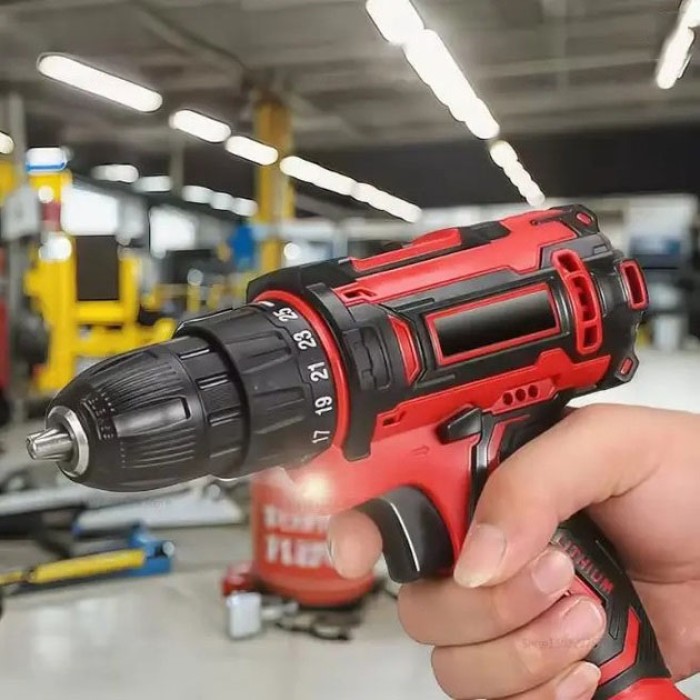 Шуруповерт з додатковими насадками, Потужний дриль-шуруповерт акумуляторний безщітковий EG-42