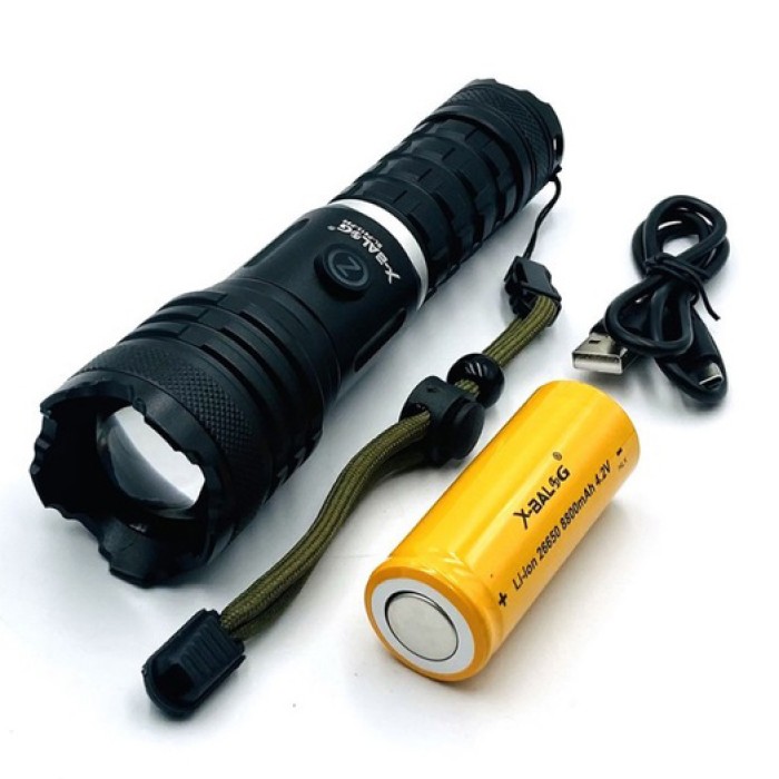 Ручний світильник з потужним променем Bailong, Переносний ручний потужний ліхтар, Дуже яскравий ліхтар IY-89