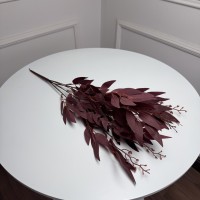 Рускус букет штучний, В-55 см 5шт/уп. Колір: бордовий LP-42