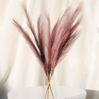 Пампас штучний 75см 5шт/уп. Колір: фіолетовий KH-72