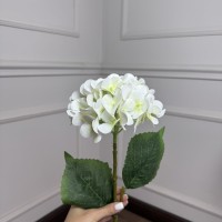 Гортензія штучна латексна h=70см. d=17 cm 1шт. Колір: білий TN-97