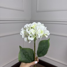 Гортензія штучна латексна h=70см. d=17 cm 1шт. Колір: білий JV-31