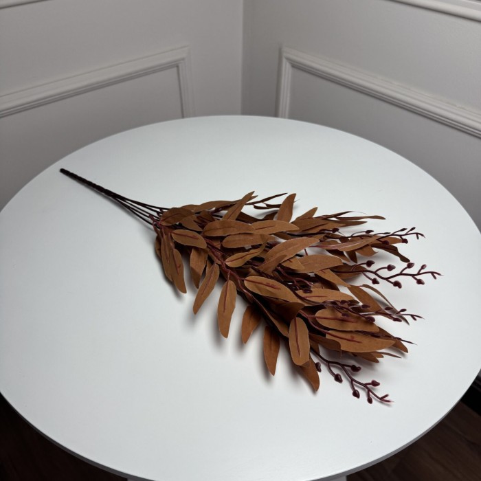 Рускус букет штучний, В-55 см 5шт/уп. Колір: коричневий AE-50