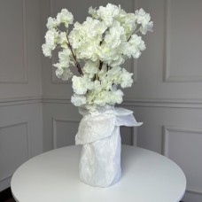 Гілка сакури, 55 см, 5 гілок (2шт/уп). Колір: білий EP-12