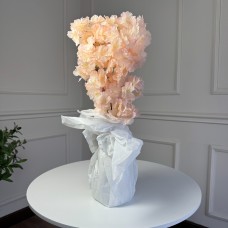 Гілка сакури, 55 см, 5 гілок (2шт/уп). Колір: персиковий CH-54