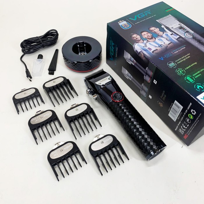 Професійна бездротова машинка для стрижки VGR V-682 RED тример для волосся