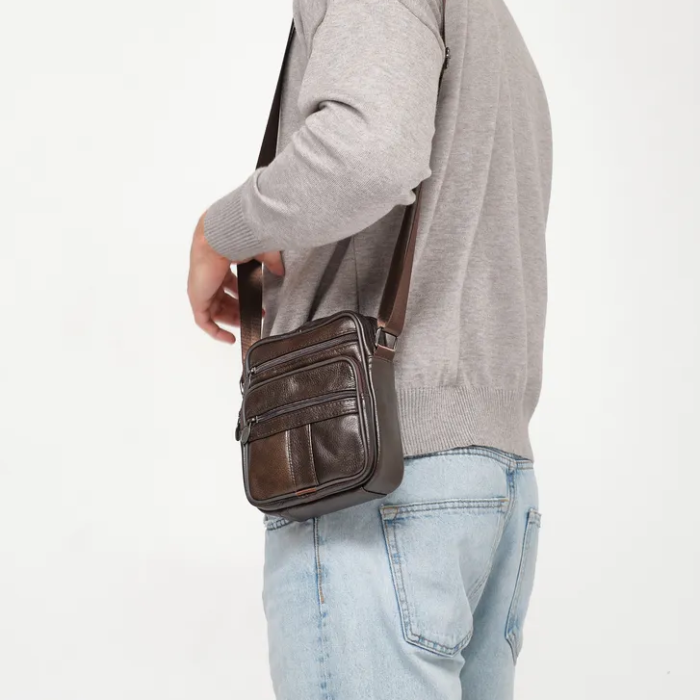 Сумка чоловіча легка через плече, Модна сумка планшет на груди, Органайзери сумка-барсетка через плече UO-58