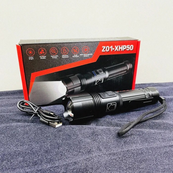 Ліхтар червоний Z01-XHP50 RED MN-84