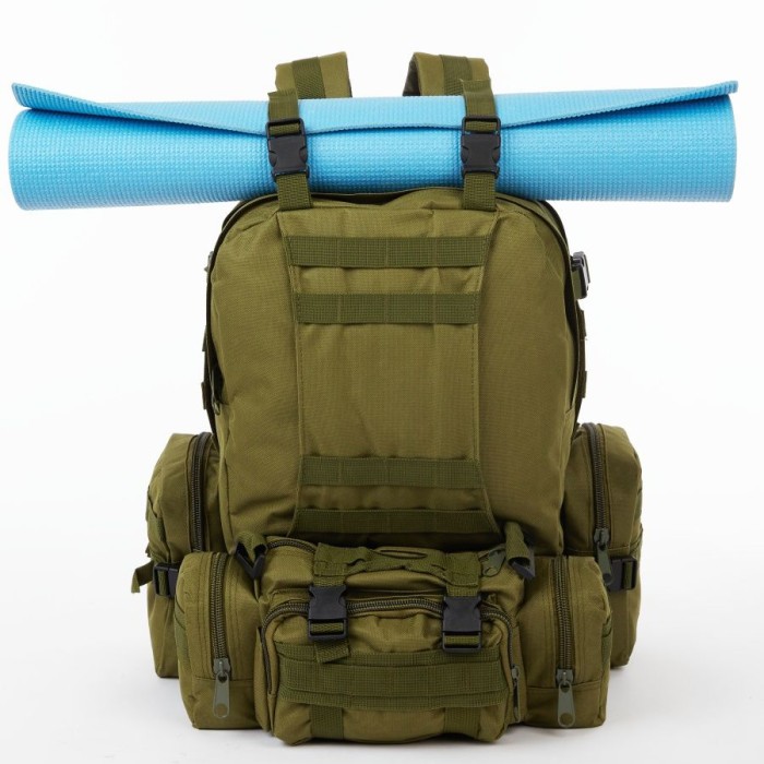Армійський туристичний рюкзак 55л, Міцні тактичні рюкзаки для полювання, Місткий армійський рюкзак PG-22