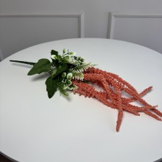 Гілка амаранту штучна 5шт/уп. Колір: кораловий OS-21