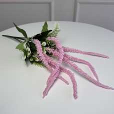 Гілка амаранту штучна 5шт/уп. Колір: рожевий IA-44