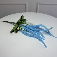 Гілка амаранту штучна 5шт/уп. Колір: блакитний SG-84