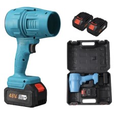 Акумуляторна турбовоздуходувка 48В, 2×6Ач, безщіткова, Jet Fan до 200 миль/год, кейс, для листя, снігу та пилу RH-23