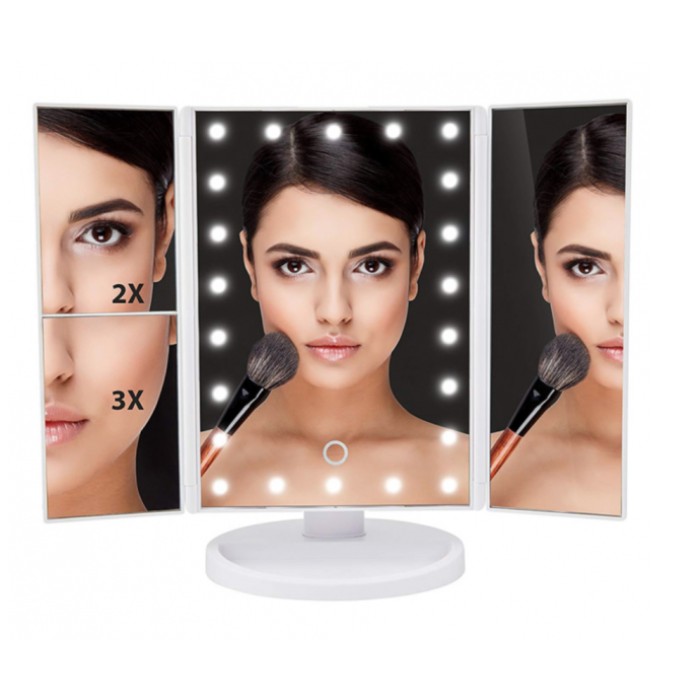 Дзеркало косметичне настільне, Дзеркало, для гриму Профіль для дзеркала з підсвіткою OJ-85