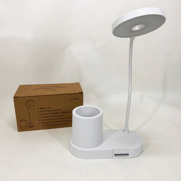 Настільна світлодіодна лампа BL-T2 з гнучкою стійкою та органайзером. BQ-77