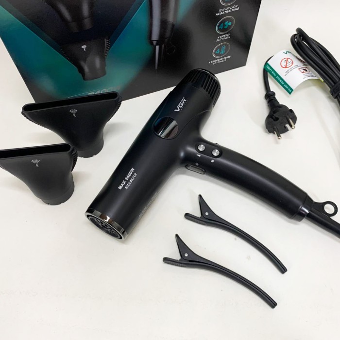 Потужний фен для волосся VGR V-469 2400Вт, Фен для волосся з холодним обдуванням Хороший потужний VC-35