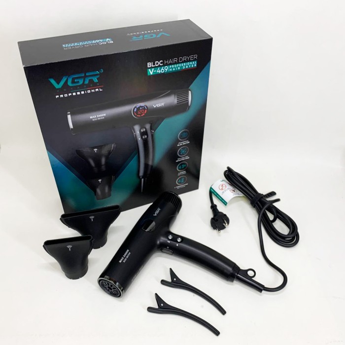 Потужний фен для волосся VGR V-469 2400Вт, Фен для волосся з холодним обдуванням Хороший потужний VC-35