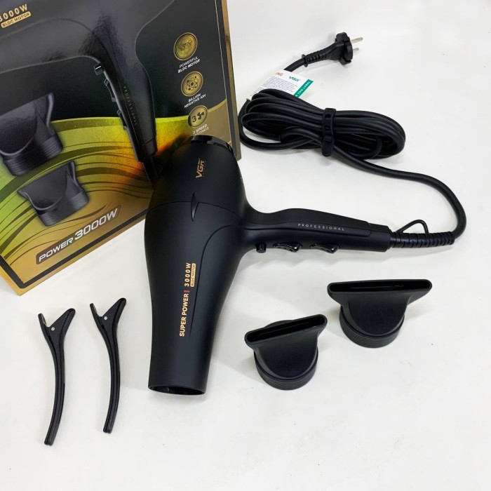 Фен VGR V-406 BLACK 3000Вт