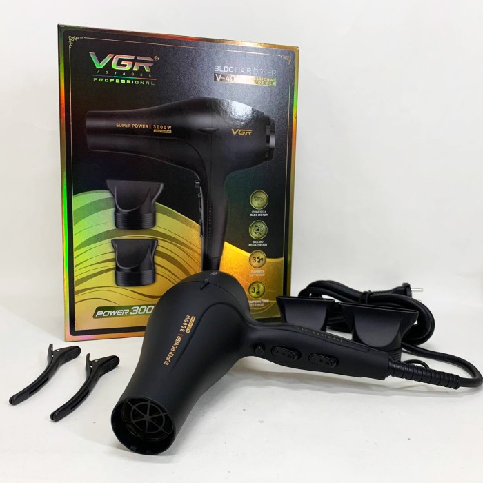 Фен для волосся 2 режими температури VGR V-406 3000Вт, Фен практичний з режимом іонізації JO-69