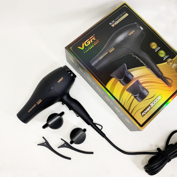 Фен для волосся 2 режими температури VGR V-406 3000Вт, Фен практичний з режимом іонізації JO-69