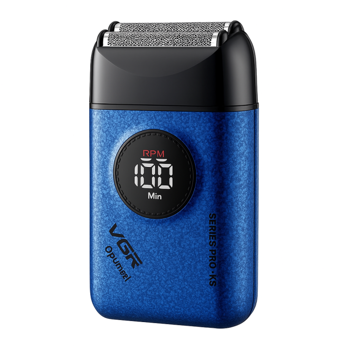 Електробритва VGR V-377 BLUE шейвер, Електрична акумуляторна бритва для гоління, шейвер чоловічий