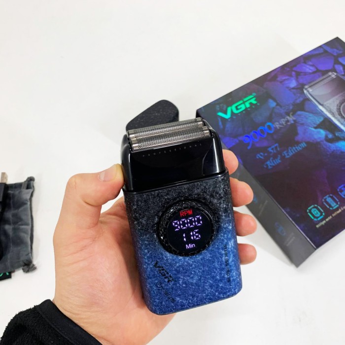 Водонепроникна електробритва для гоління VGR V-377, Бритва з акумуляторним зарядним пристроєм GX-90