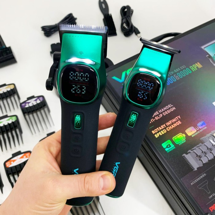 Машинка для стрижки акумуляторна з насадками, Професійна машинка для стрижки голови TK-53