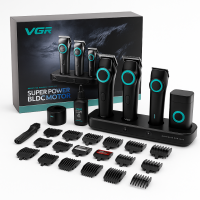 Професійний набір для барберів VGR Stepless Pro 3 in 1 BLACK