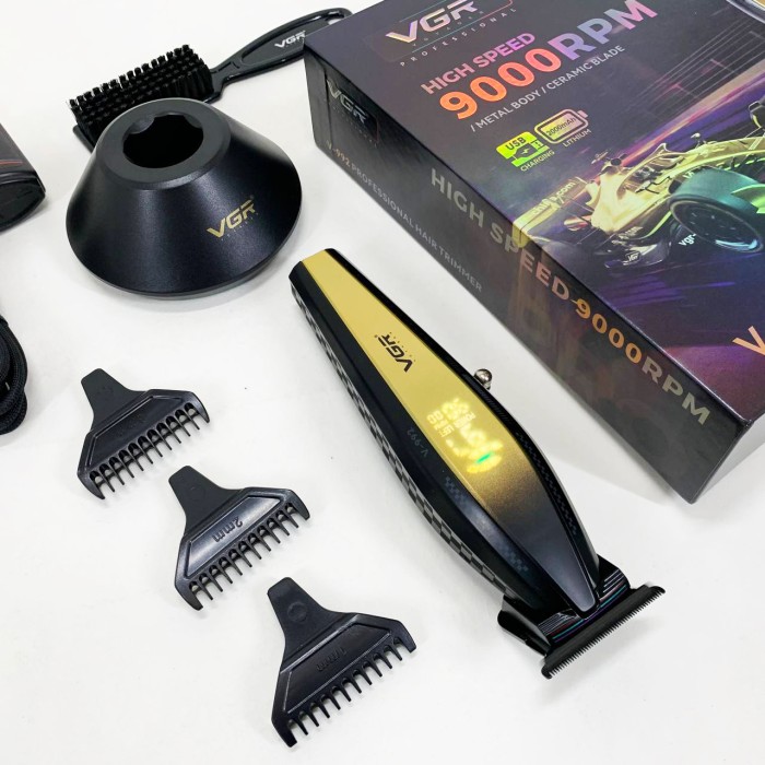 Машинка для стрижки з потужним акумулятором VGR V-992, Машинка для стрижки чоловіча YH-41