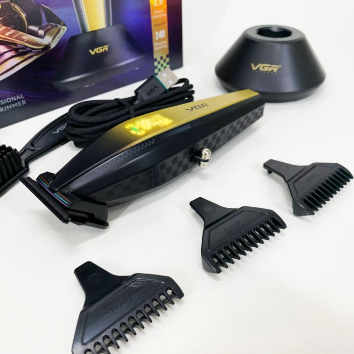 Машинка для стрижки з потужним акумулятором VGR V-992, Машинка для стрижки чоловіча YH-41