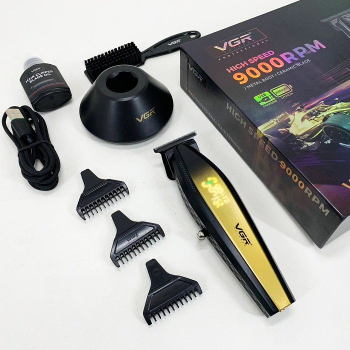 Машинка для стрижки з потужним акумулятором VGR V-992, Машинка для стрижки чоловіча YH-41