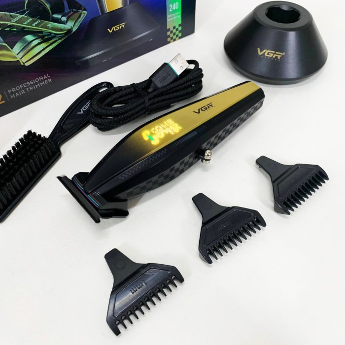 Машинка для стрижки з потужним акумулятором VGR V-992, Машинка для стрижки чоловіча YH-41