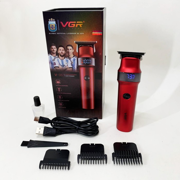 Бездротова машинка для стрижки для дому VGR V-987 Акумуляторна машинка стрижки HO-24