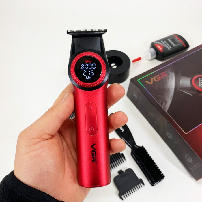 Електрична машинка для стрижки з насадками VGR Машинка для стрижки волосся професіоналів NK-73
