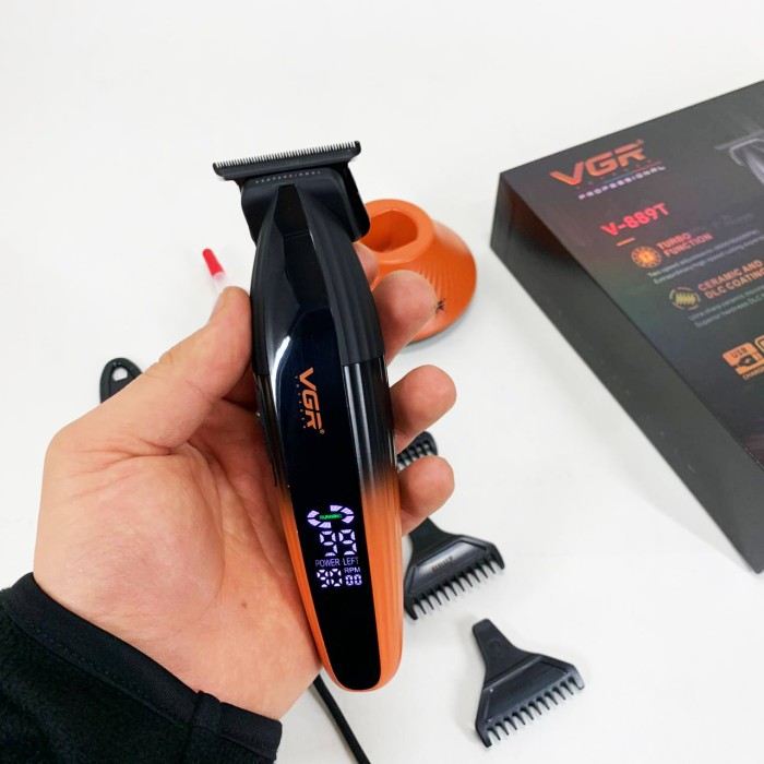 Машинка для точної стрижки бороди і волосся VGR V-889T, Універсальний тример для стрижки та гоління FJ-13