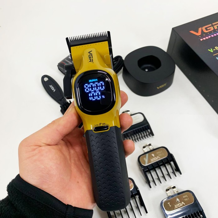 Електрична акумуляторна машинка для стрижки, Миюча машинка для стрижки, Професійний тример з насадками EY-37