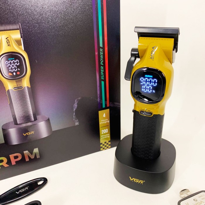 Електрична акумуляторна машинка для стрижки, Миюча машинка для стрижки, Професійний тример з насадками EY-37