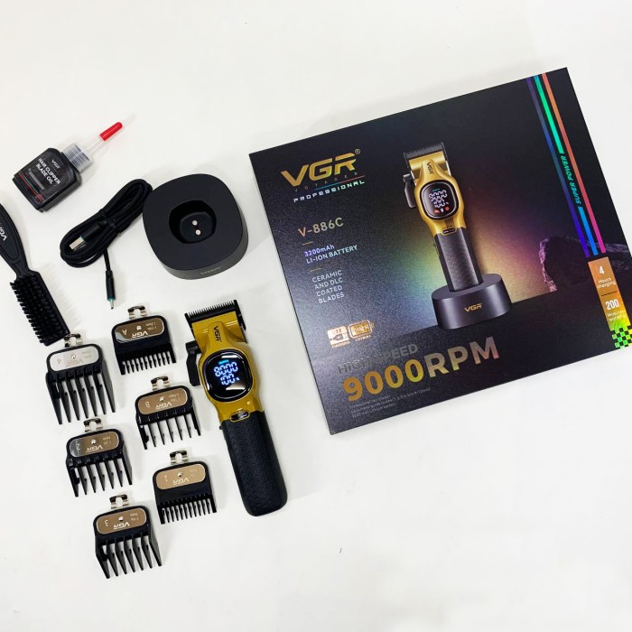 Електрична акумуляторна машинка для стрижки, Миюча машинка для стрижки, Професійний тример з насадками EY-37