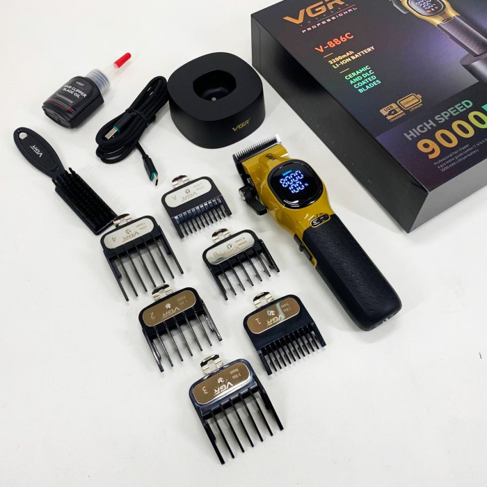 Електрична акумуляторна машинка для стрижки, Миюча машинка для стрижки, Професійний тример з насадками EY-37