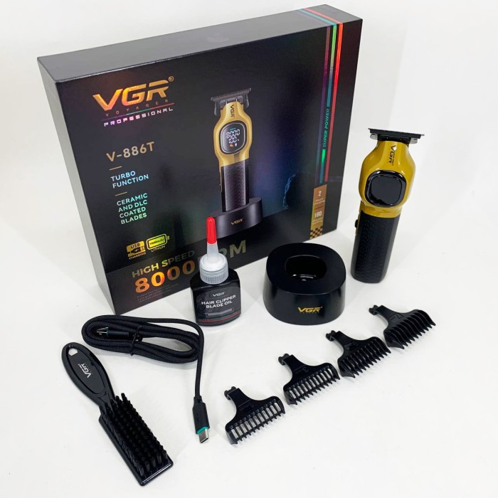 Машинка для стрижки акумуляторна VGR, Гострі професійні машинки для стрижки волосся DA-89