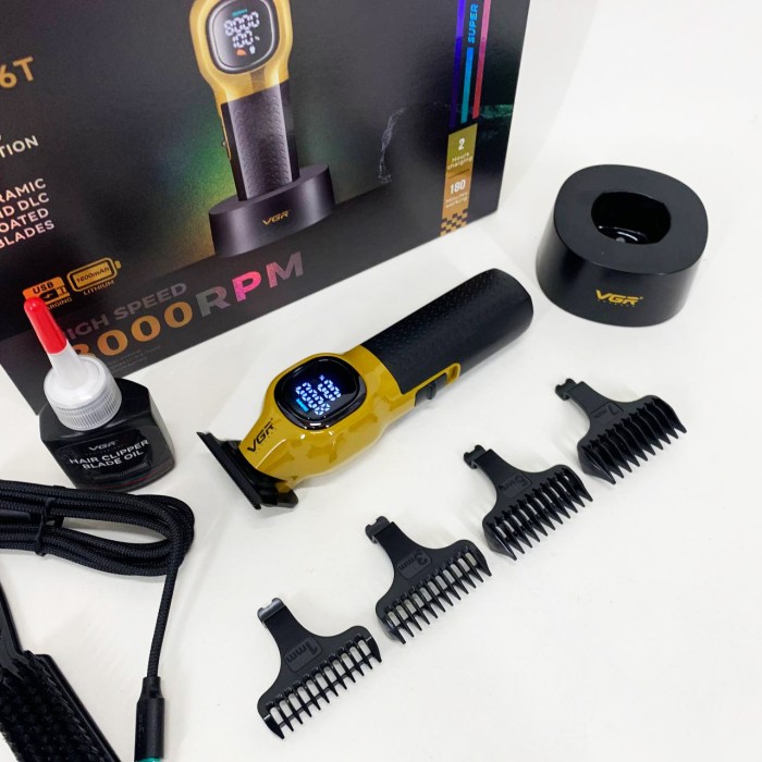 Машинка для стрижки з безліччю насадок, Машинка для стрижки волосся бездротова Тример скронь GO-12