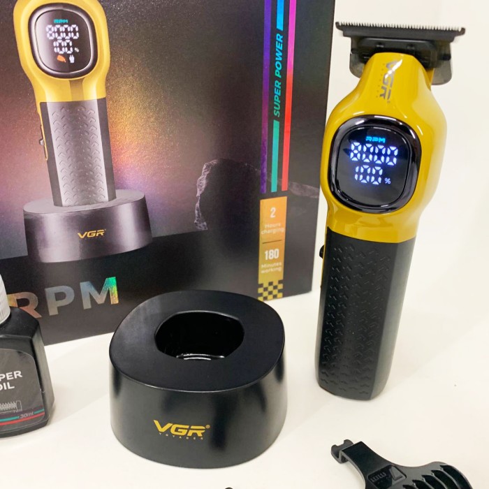 Машинка для стрижки акумуляторна VGR, Гострі професійні машинки для стрижки волосся DA-89