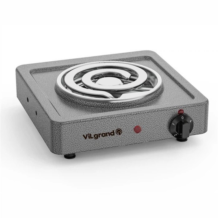 Побутова електроплитка ViLgrand VHP161D 1000Вт, Плита на стіл електрична, Плита побутова портативна FB-41