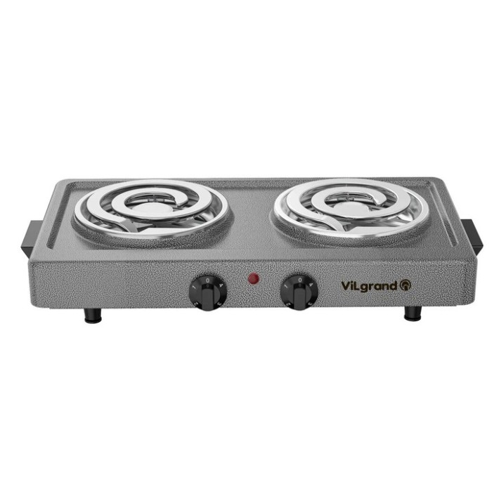 Якісна настільна електроплита Vilgrand VHP162D 2000Вт, Плита переносна для дому, Комфорка електрична JN-84