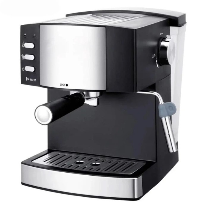 Кавомашина рожкова еспресо Rainberg RB-2273 2200Вт з капучинатором 1.6 л, напівавтоматична кавоварка OU-26