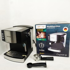 Кавомашина рожкова еспресо Rainberg RB-2273 2200Вт з капучинатором 1.6л, напівавтоматична кавоварка XO-29