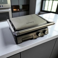 Гриль притискний ребристий, Електрична сендвічниця-бутербродниця, Гриль барбекю контактний WK-81