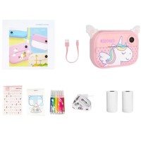 Дитячий фотоапарат з функцією селфі, Дитячий цифровий фотоапарат з принтером для діток SU-48