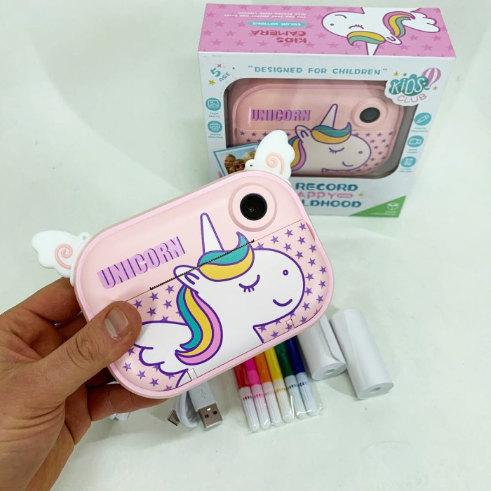 Дитячий фотоапарат з функцією селфі, Дитячий цифровий фотоапарат з принтером для діток SU-48