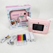 Дитячий фотоапарат з функцією селфі, Дитячий цифровий фотоапарат з принтером для діток SU-48